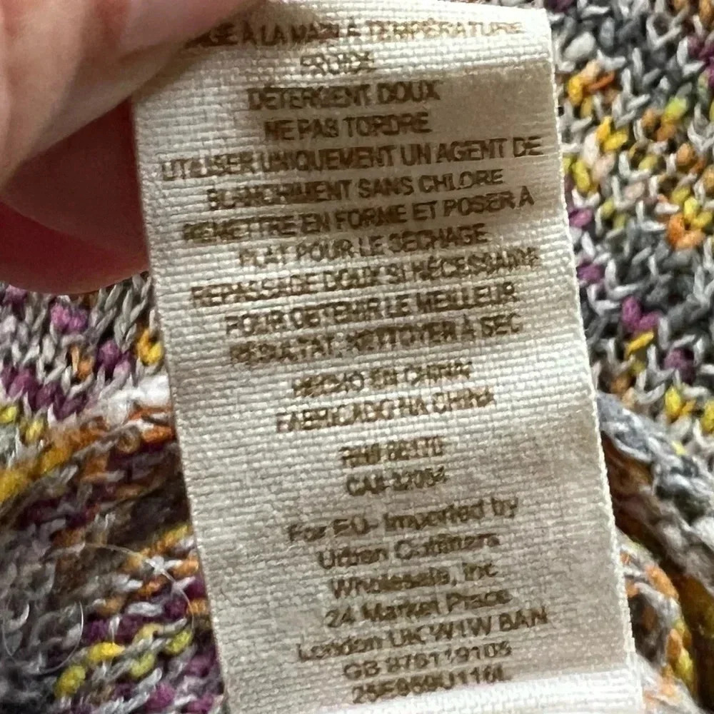 We The Free‎ Multi Colored Knit Sweater Size Large - Picture 8 of 11